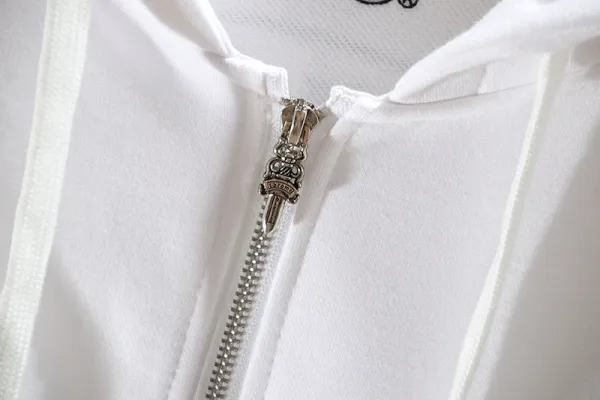 Chrome Hearts Triple Cross Zip-Up Hoodie Black - 28