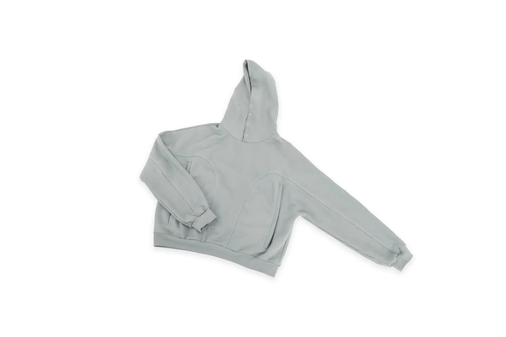 Design Oversized Hooded Sweatshirt in Charcoal Gray Hoodie - 20