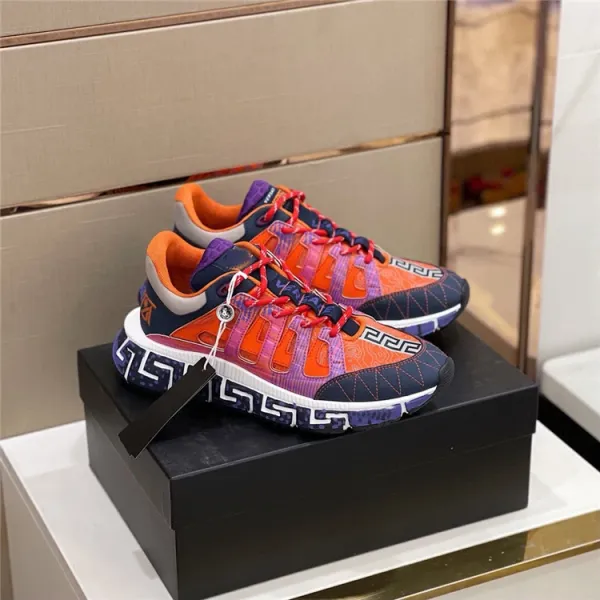 Versace Greca Print Chunky Sneakers Multicolor - 1
