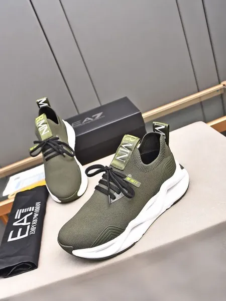 Emporio Armani Infinity Knit Sneakers Gray - 45