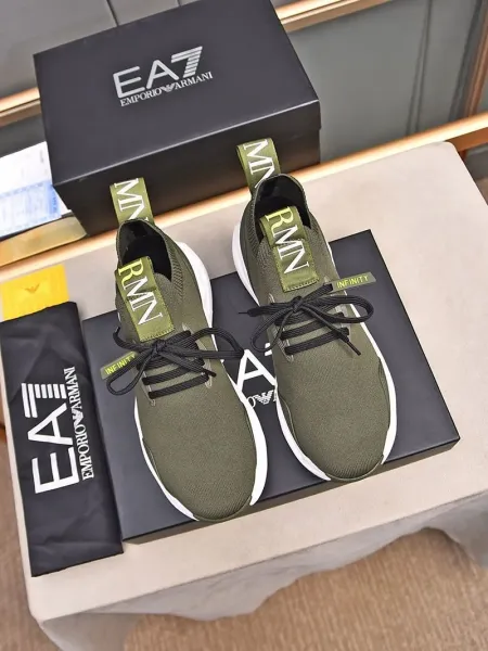 Emporio Armani Infinity Knit Sneakers Gray - 47