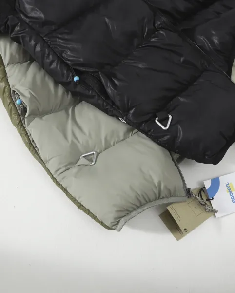 Nike ACG Down Jacket Black with Olive Green Pants - 17