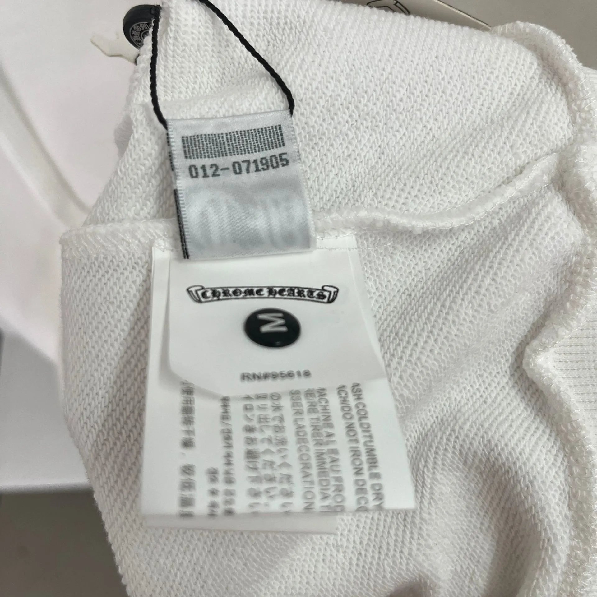 Chrome Hearts x The Rolling Stones Logo Hoodie White - 15