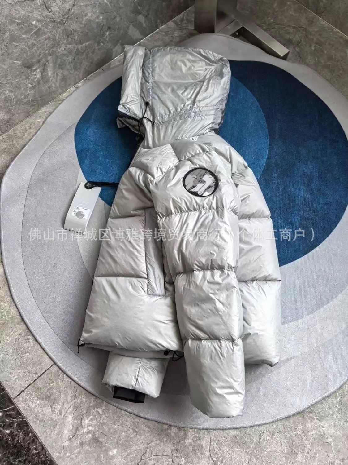 Canada Goose Expedition Parka Silver Metallic Down Jacket - 14