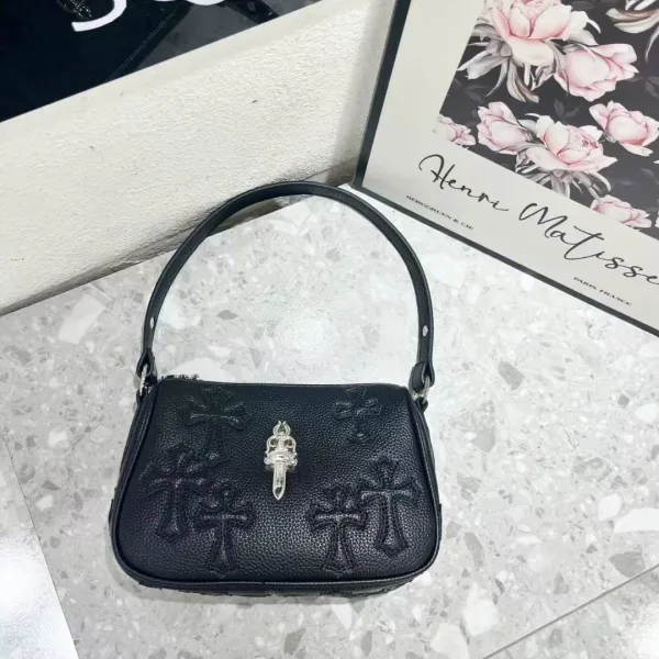 Chrome Hearts Cross Motif Shoulder Bag Black - 26