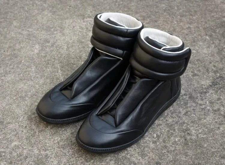 Maison Margiela Tabi Glitter Silver High-Top Sneakers - 6
