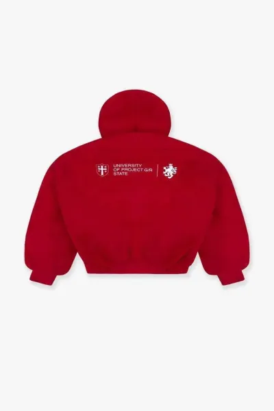 Design Pgh State University Red Hooded Jacket Hoodie - 3