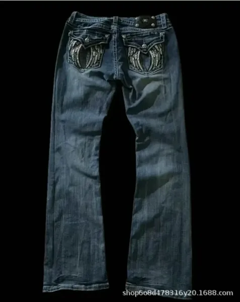 Design Mugler x True Religion Wing Embroidered Denim Jeans - 5