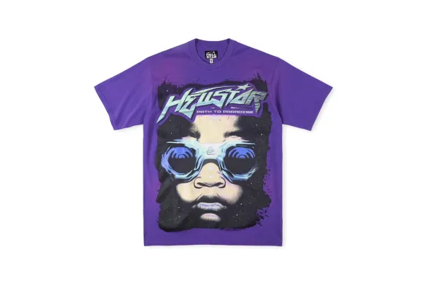 Hellstar Path to Paradise Graphic T-Shirt Purple - 1