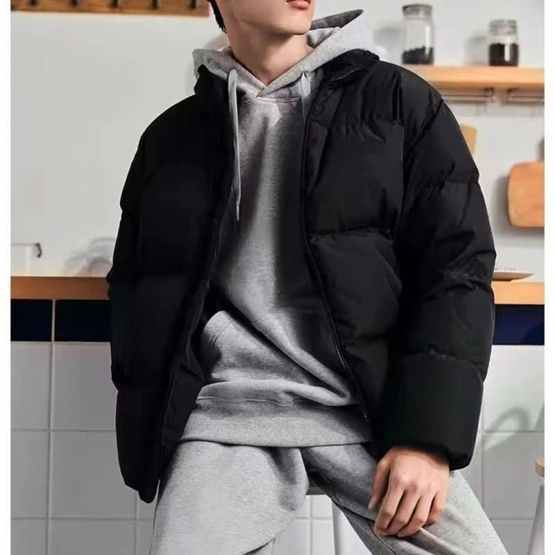 Design Short Puffer Jacket Light Blue Outerwear - 8