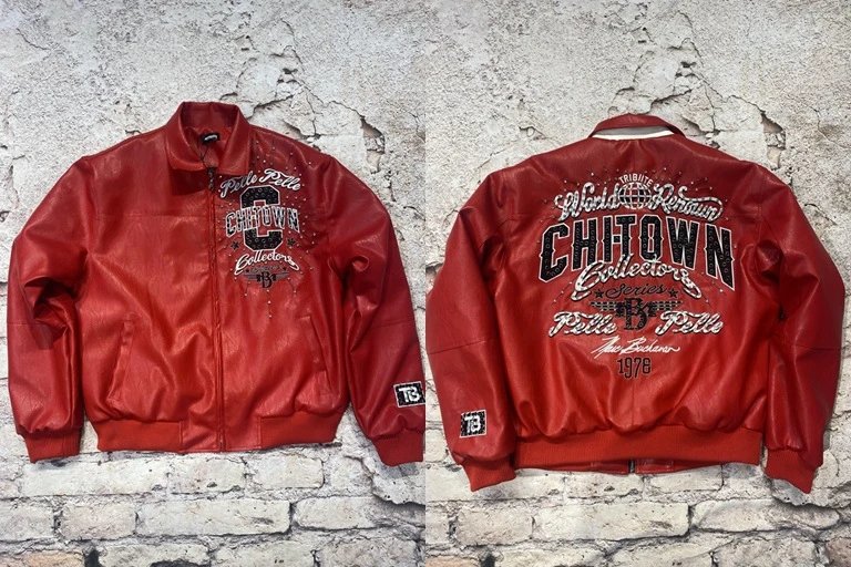 Ferrari Racing Leather Jacket Red / Black / Yellow - 5