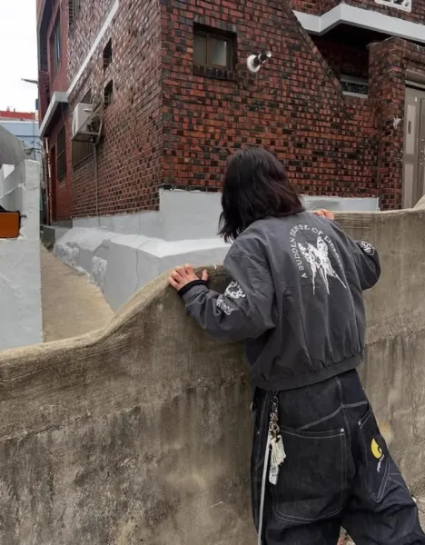 Carhartt Work In Progress x Project GR Dark Wash Baggy Jeans - 5