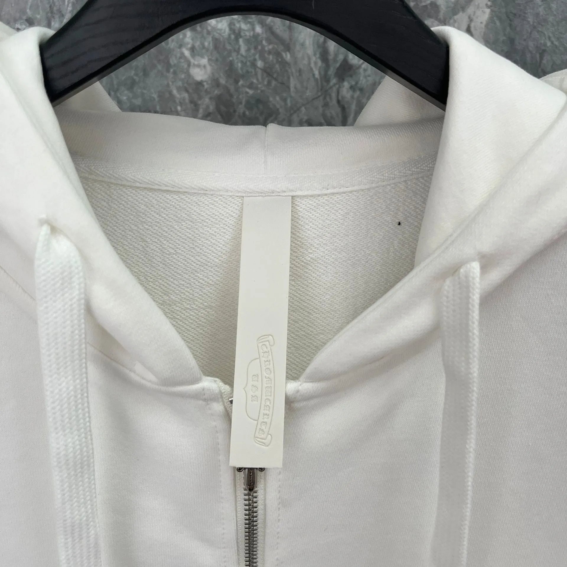 Chrome Hearts x The Rolling Stones Logo Hoodie White - 6