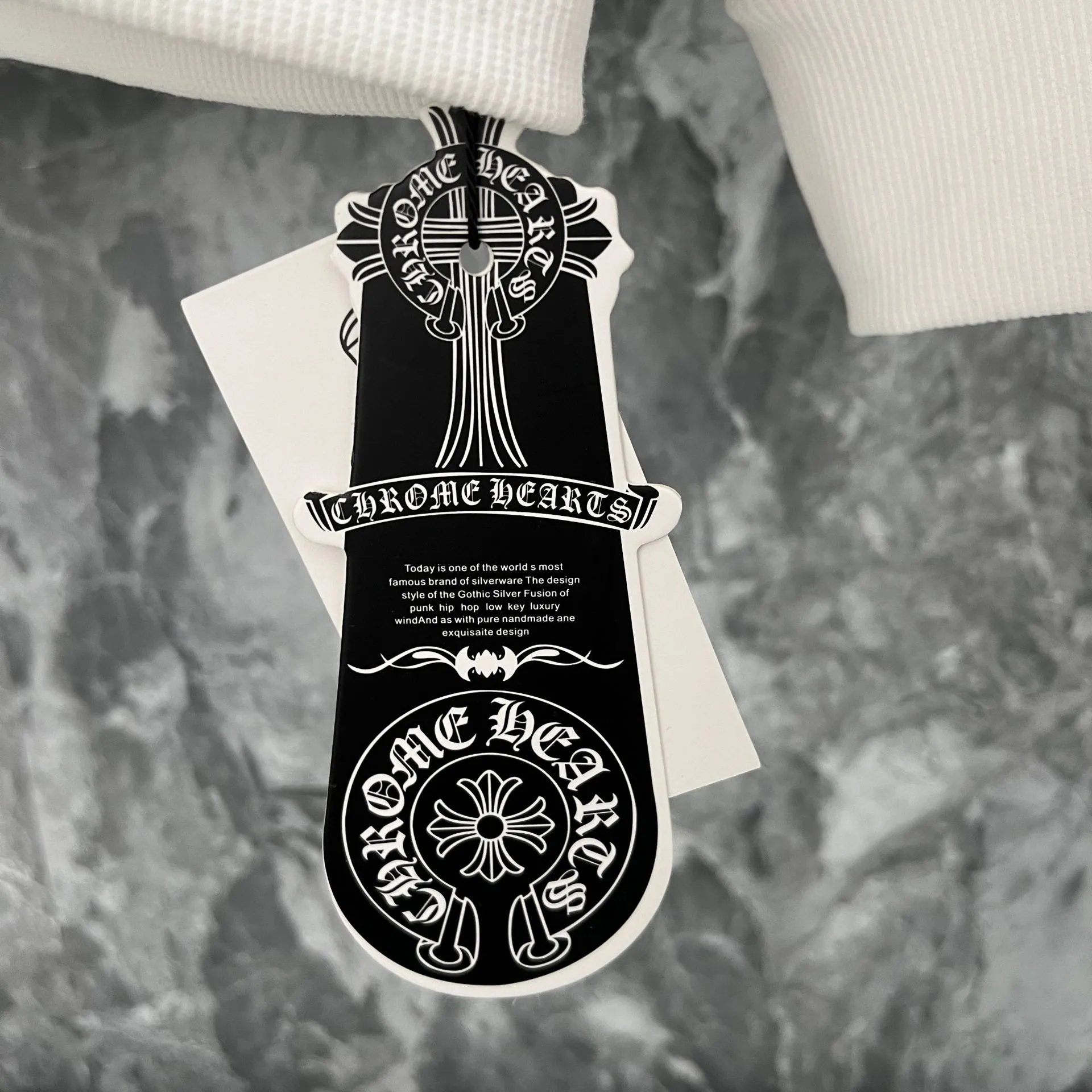 Chrome Hearts x The Rolling Stones Logo Hoodie White - 14