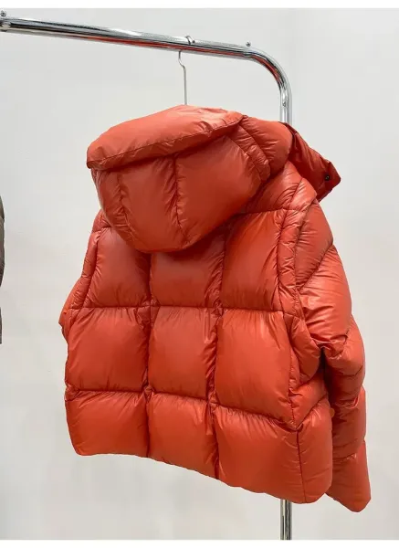 Moncler Genius Down Jacket in Periwinkle Blue with Puffer Design and Detachable Hood - 12