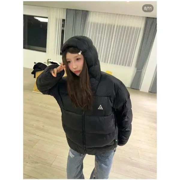 Moncler Genius Down Jacket Burgundy with Green Panels - 11