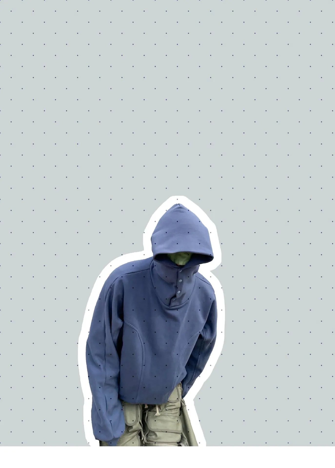 Design Oversized Hooded Sweatshirt in Charcoal Gray Hoodie - 9