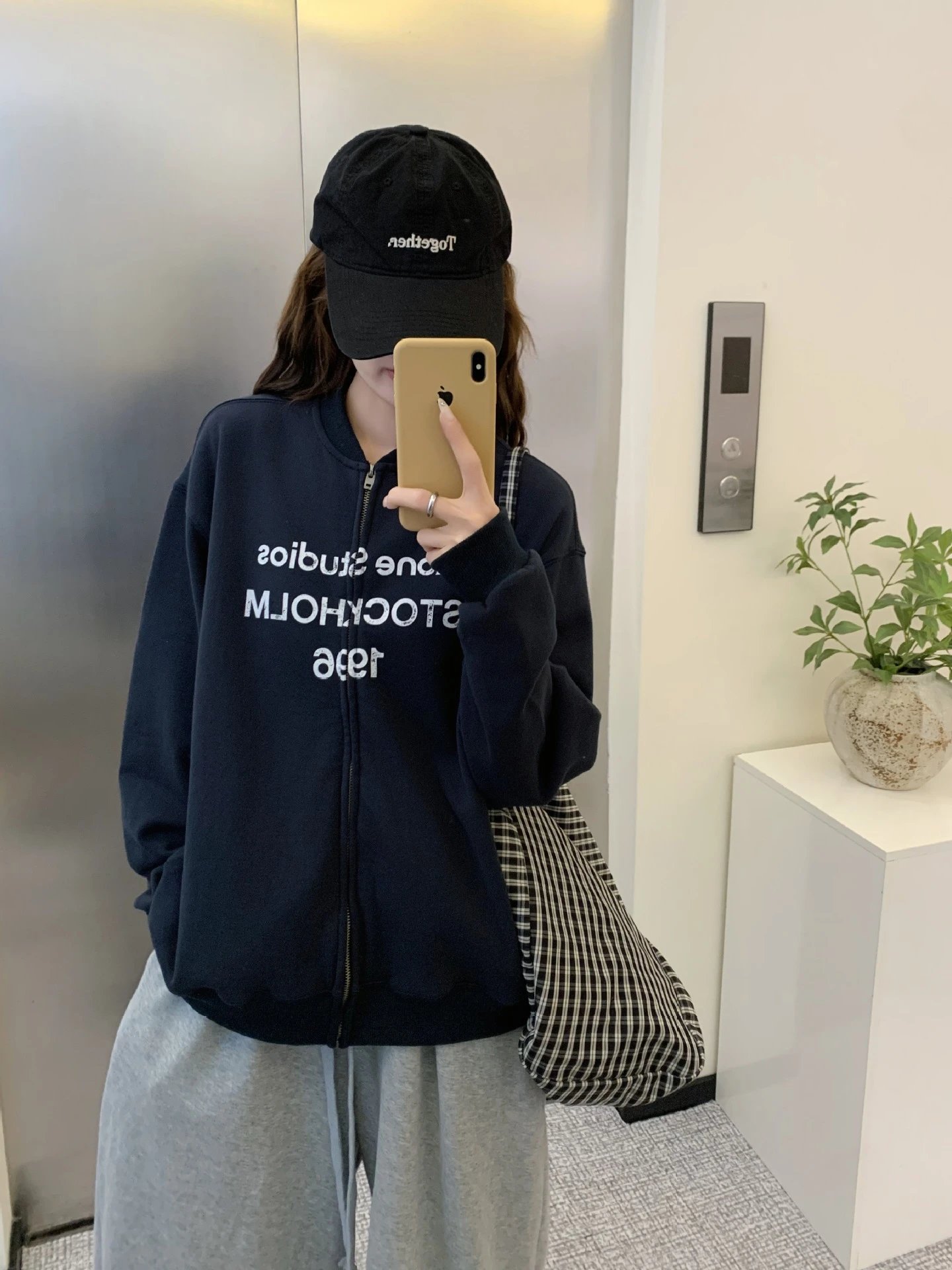 Acne Studios Stockholm Zip-Up Hoodie Gray - 7