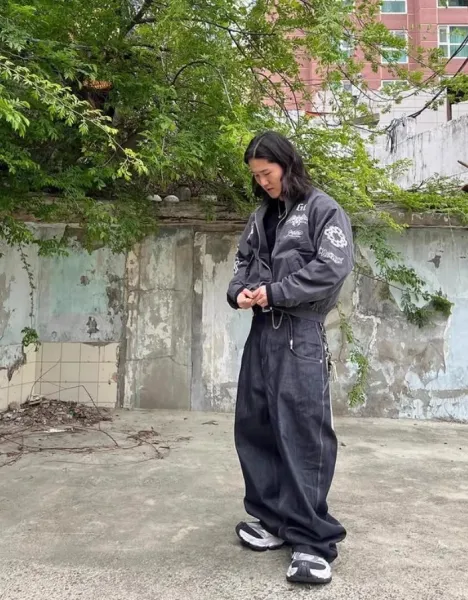 Carhartt Work In Progress x Project GR Dark Wash Baggy Jeans - 22