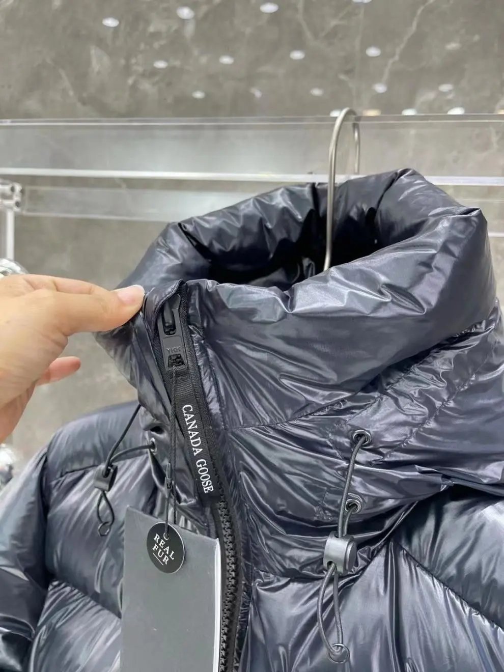 Moncler Genius Down Jacket Silver Metallic - 35