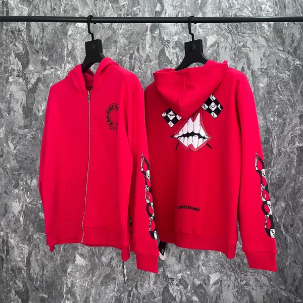 Chrome Hearts Triple Cross Zip-Up Hoodie Black - 21