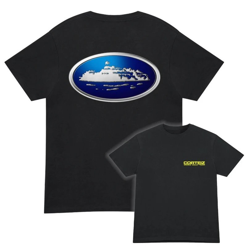 Corteiz Rules The World Graphic T-Shirt Navy - 8