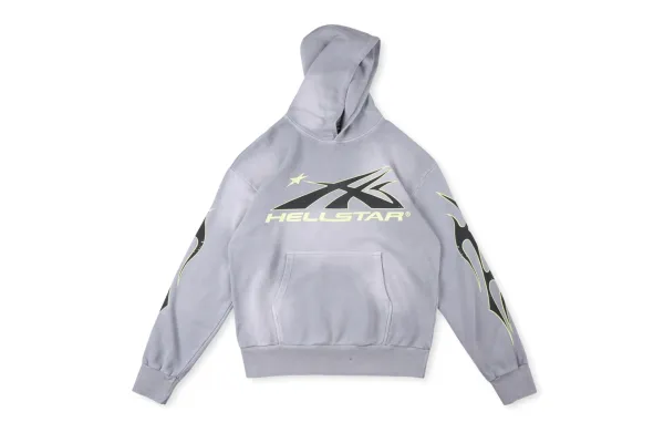 Hellstar X-Logo Hoodie Gray - 1