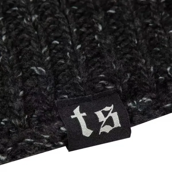 Design Snake Embroidered Turtleneck Sweater Black - 9