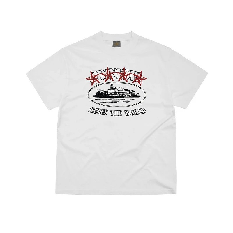 Corteiz Rules The World Graphic T-Shirt Navy - 9