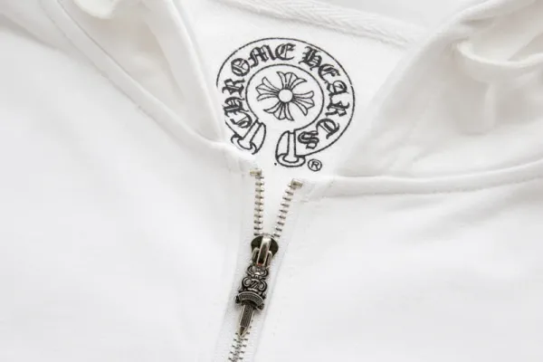 Chrome Hearts Triple Cross Zip-Up Hoodie Black - 36