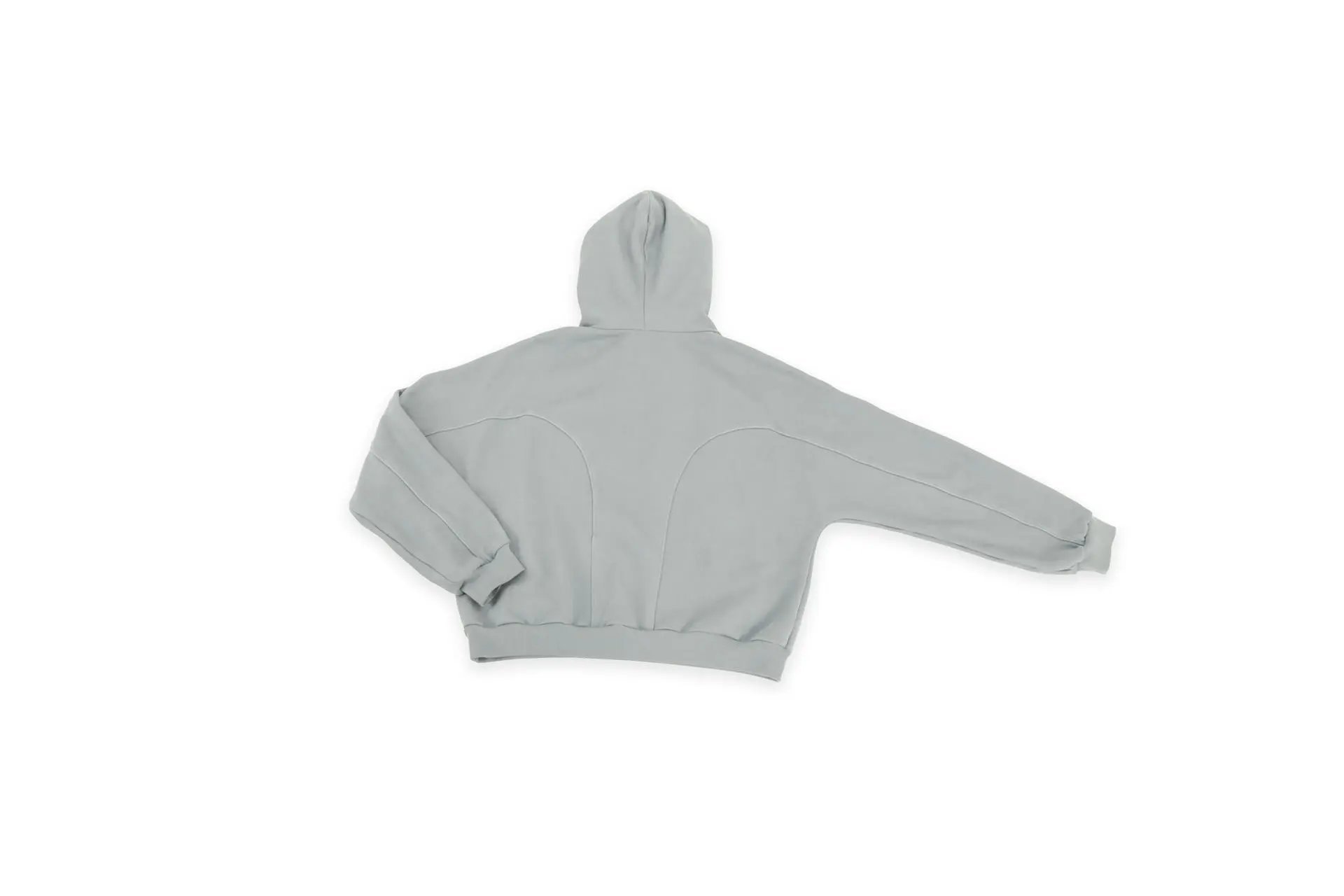 Design Oversized Hooded Sweatshirt in Charcoal Gray Hoodie - 21