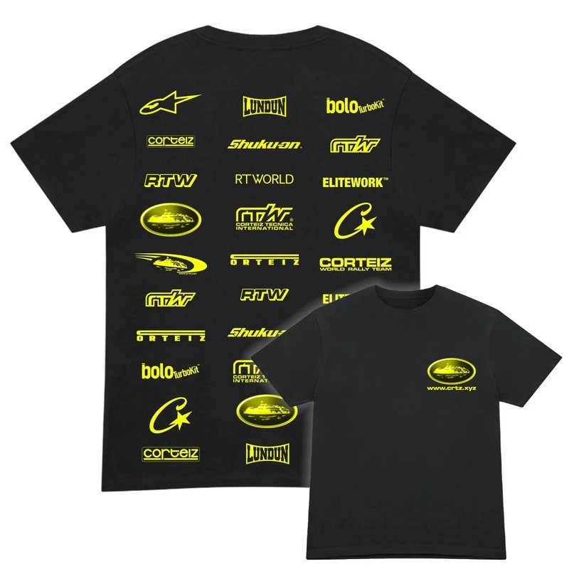 Corteiz Rules The World Graphic T-Shirt Navy - 6