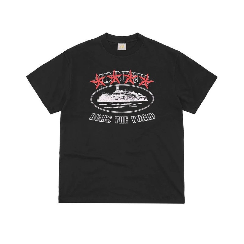 Corteiz Rules The World Graphic T-Shirt Navy - 10
