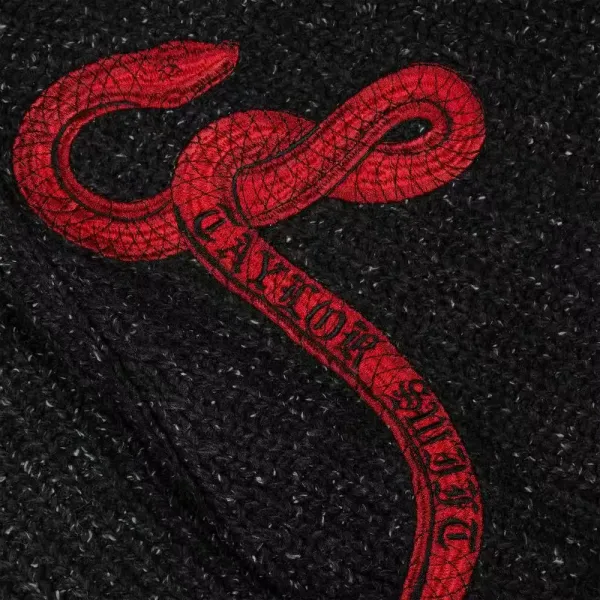 Design Snake Embroidered Turtleneck Sweater Black - 8
