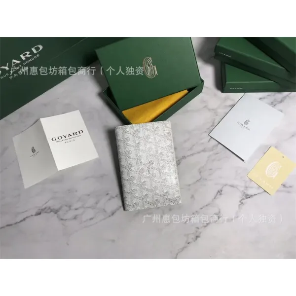 Goyard Saint Louis Passport Holder Silver Wallets - 1