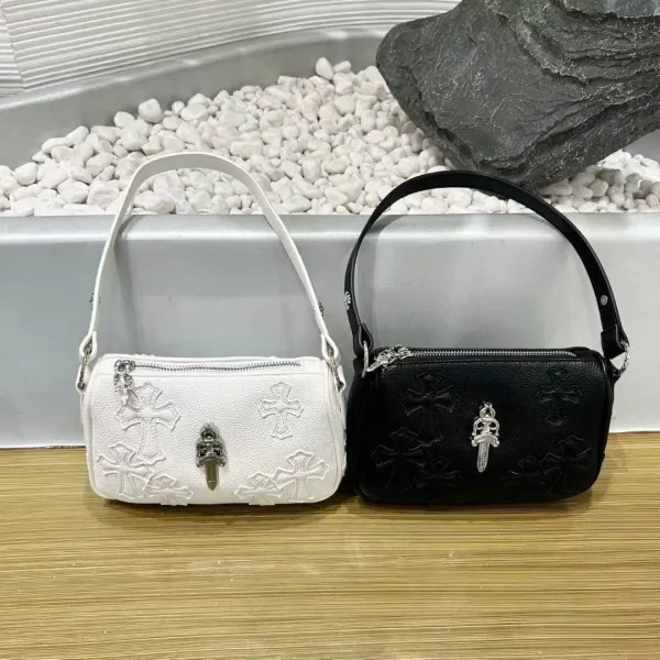 Chrome Hearts Cross Motif Shoulder Bag Black - 22