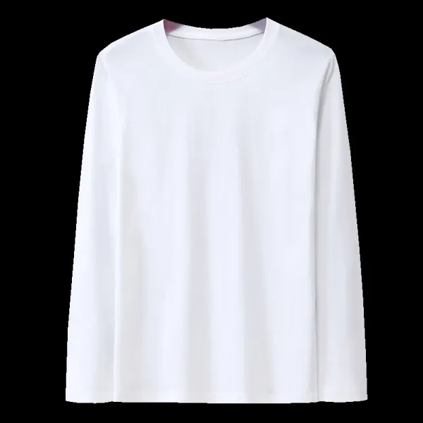 Design Basic Long Sleeve T-Shirt White - 1
