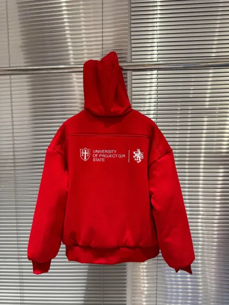 Design Pgh State University Red Hooded Jacket Hoodie - 8
