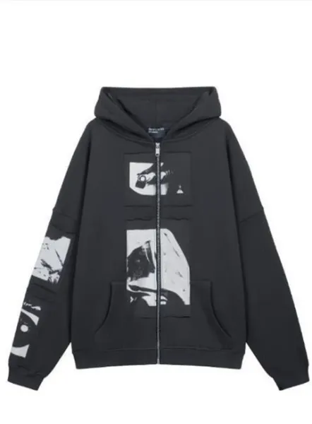 Design Fano Graphic Knit Sweater Black and White - 13