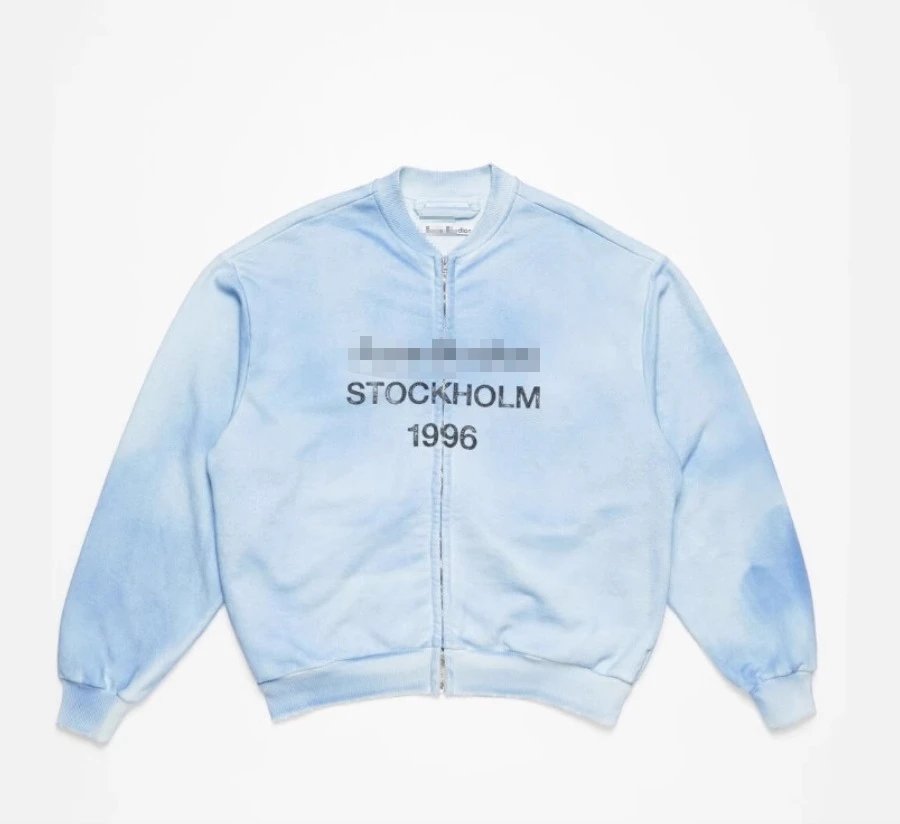 Acne Studios Stockholm 1996 Blue Tie-Dye Bomber Jacket Outerwear - 7