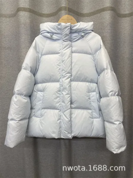 Design Puffer Hooded Down Jacket Black - 14