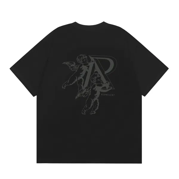 Represent Cherub Logo Black T-Shirt - 1