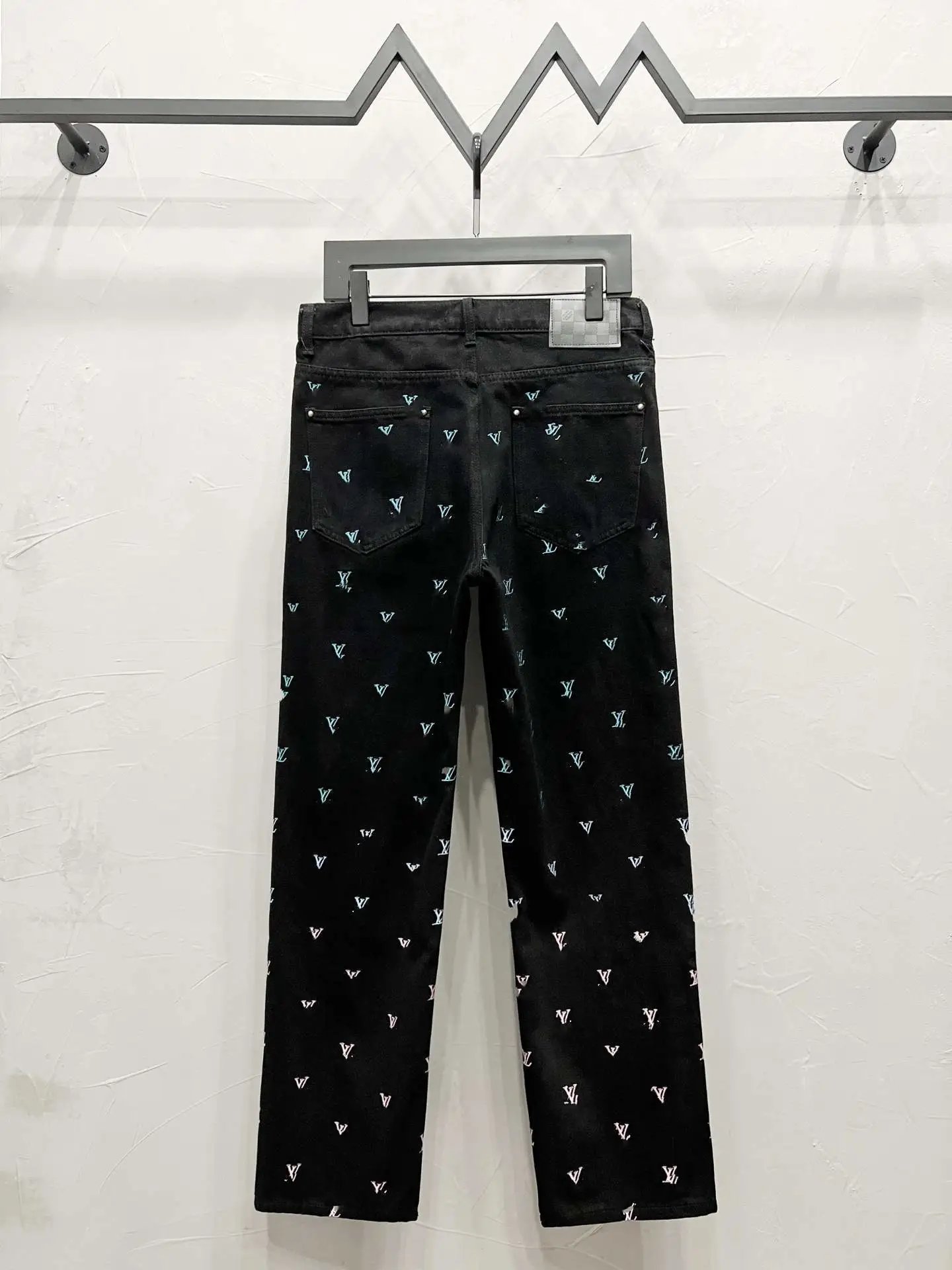 Louis Vuitton Monogram Patchwork Denim Jeans Light Blue - 39