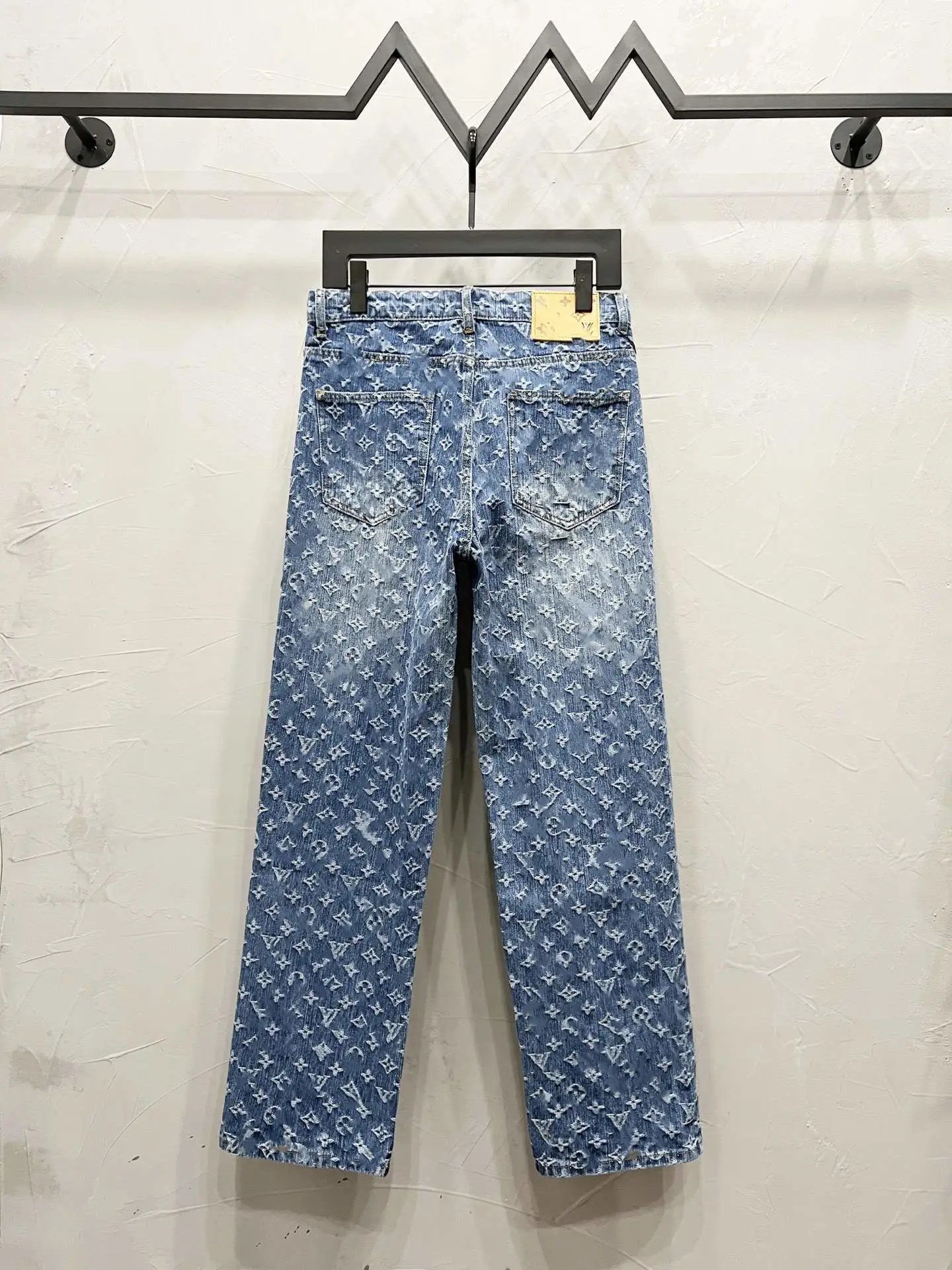 Louis Vuitton Monogram Patchwork Denim Jeans Light Blue - 47