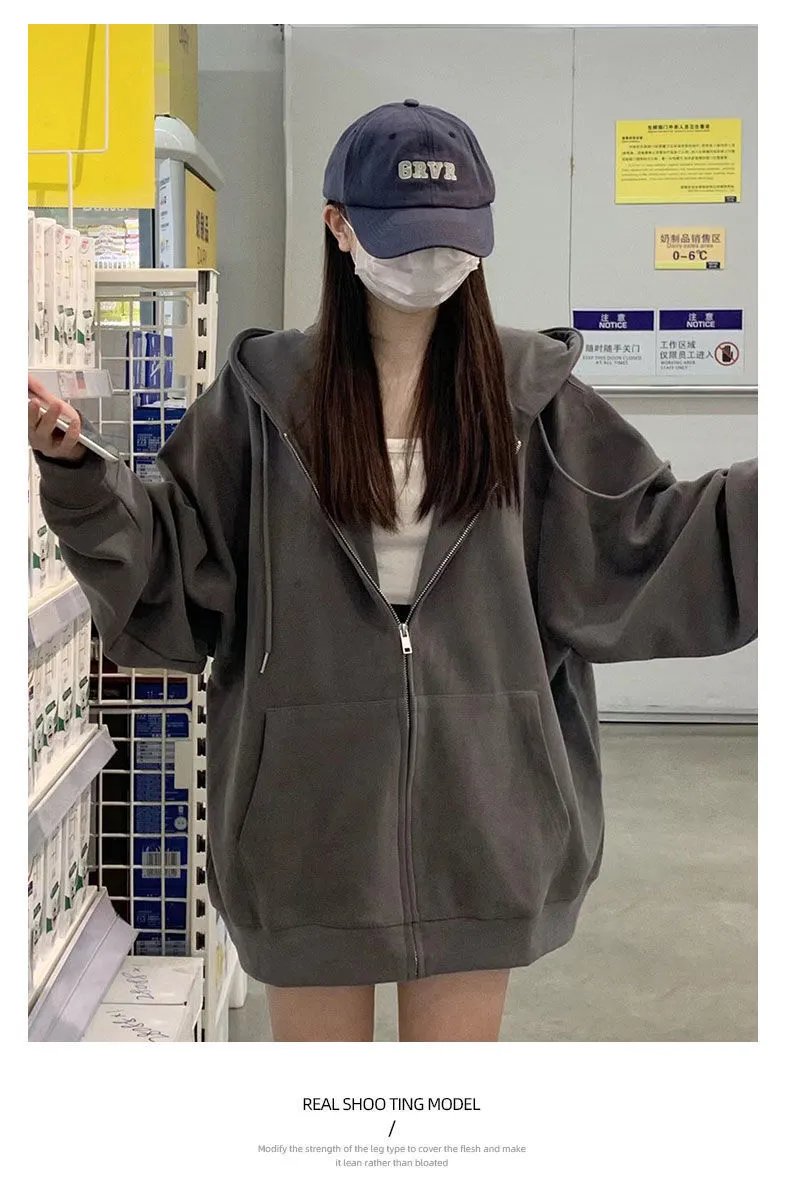 Design Zip-Up Hoodie Off-White Sweatshirt - 19