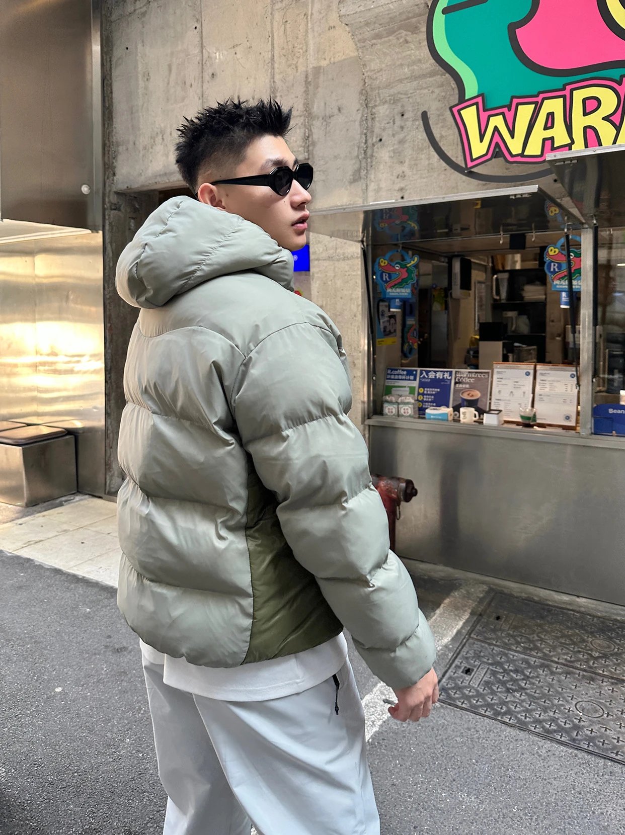 Design Short Puffer Jacket Orange Down-Jacket - 16