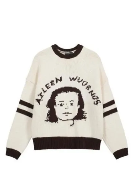 Design Fano Graphic Knit Sweater Black and White - 16