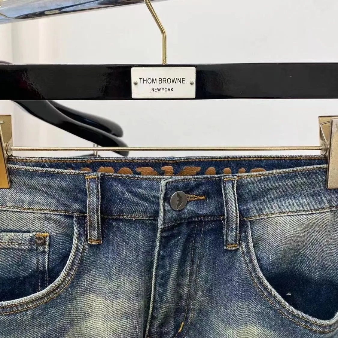 Emporio Armani Distressed Blue Jeans - 13