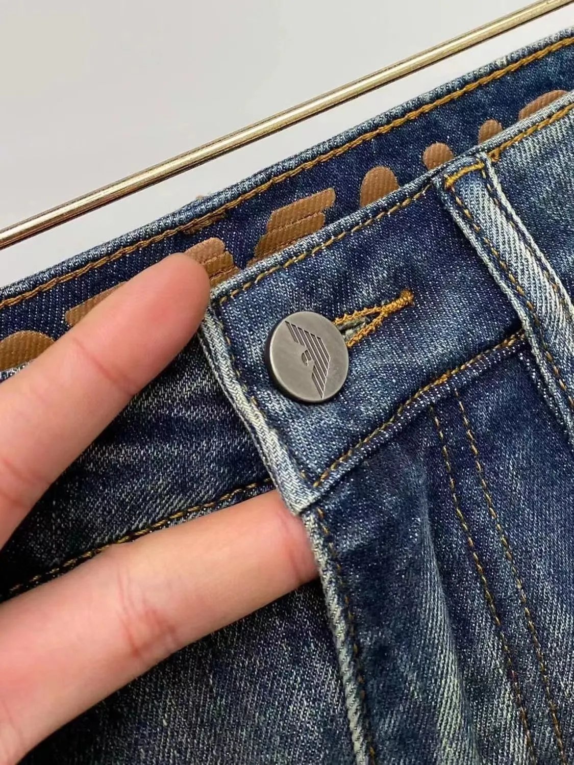 Emporio Armani Distressed Blue Jeans - 14