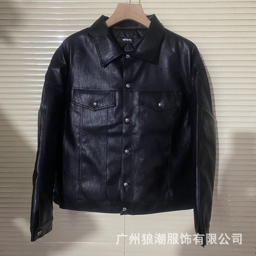 Chrome Hearts Leather Jacket Black - 14